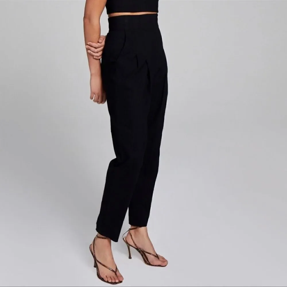 A.L.C Davon Flat Front Linen Blend Pants NWT